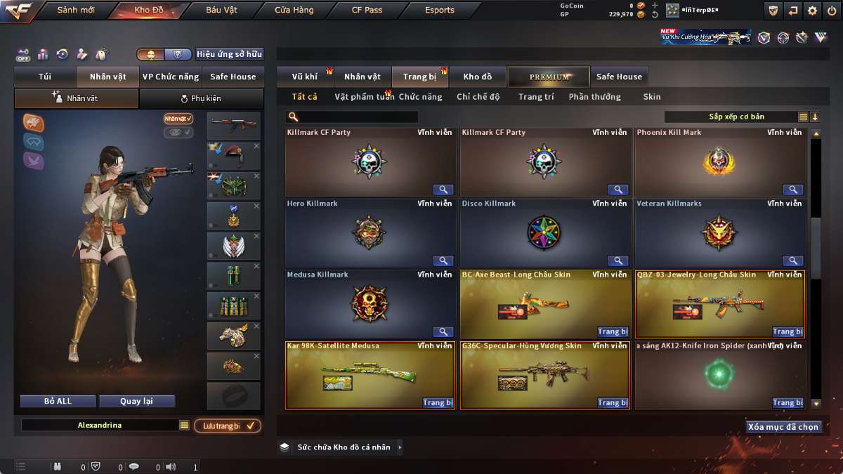 shop acc cf uy tin gia re